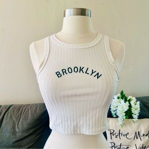 Brooklyn Ribbed Cropped Tank Top